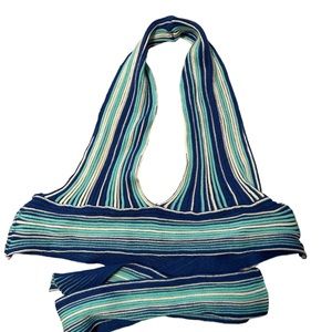 Trendy Halter Neck Tie-back Top